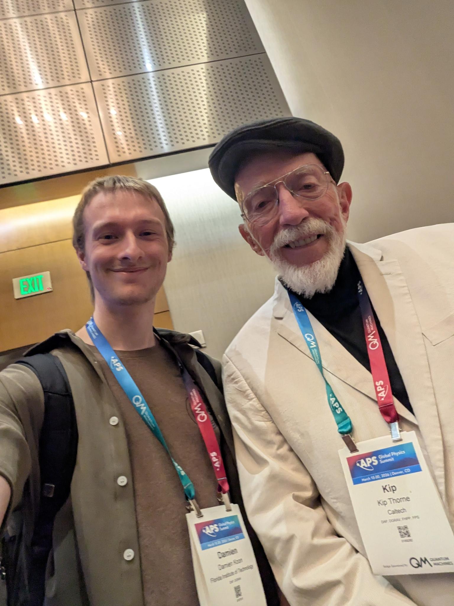 Meeting Kip Thorne at the APS Global Physics Summit